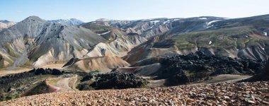 Colourful mountains in Iceland in a sunny day. Iceland