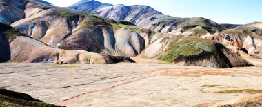 Amazing lava rocks in Laugavegur trail. Iceland