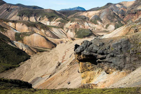 Montagnes Lave Colorées Islande Europe — Photo
