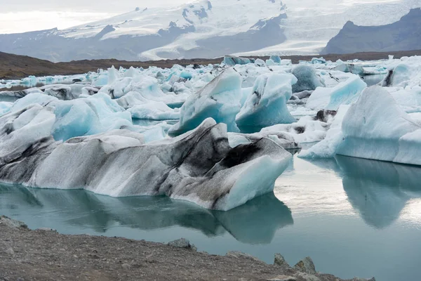 Jokulsarlon Zlanda Daki Mavi Buzul Avrupa — Stok fotoğraf