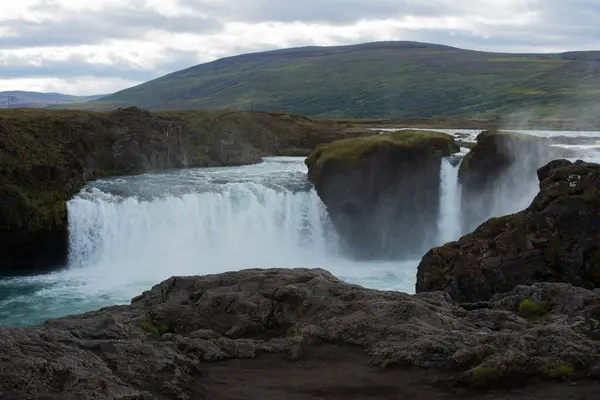 Bela Paisagem Cachoeira Godafoss Islândia Europa — Fotografia de Stock