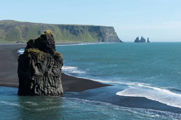 Krásná Sopečná Pláž Viku Islandu Evropa — Stock fotografie