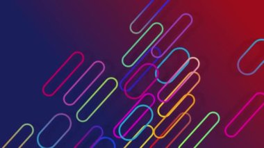 Renkli arkaplanda sürekli hareket eden renkli çizgiler.