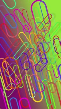 Renkli arkaplanda sürekli hareket eden renkli çizgiler.