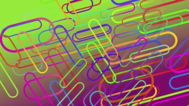 Renkli arkaplanda sürekli hareket eden renkli çizgiler.