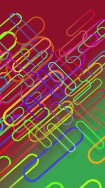 Renkli arkaplanda sürekli hareket eden renkli çizgiler.