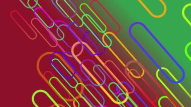 Renkli arkaplanda sürekli hareket eden renkli çizgiler.