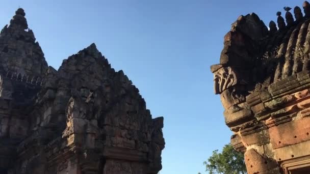 Edifícios Arquitetônicos Feitos Pedra Tailândia — Vídeo de Stock
