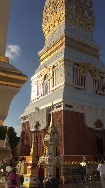 Edifici Architettonici Religiosi Thailandia — Video Stock