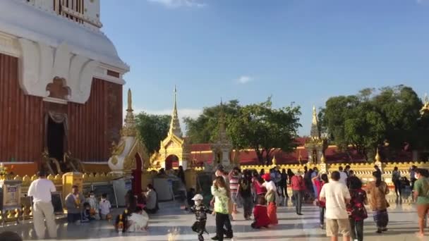 Релігійні Архітектурні Будівлі Таїланді — стокове відео