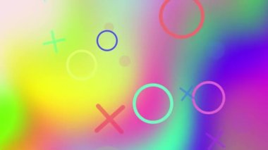 Renkler birlikte hareket eder ve karışır parlak görünmek için.