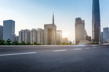 Guangzhou, Çin 'in modern kentsel mimari manzarası