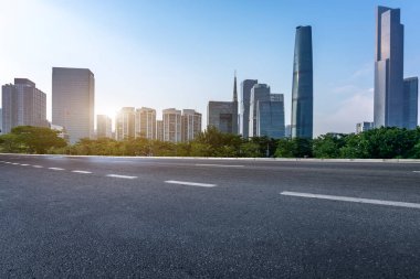 Guangzhou, Çin 'in modern kentsel mimari manzarası