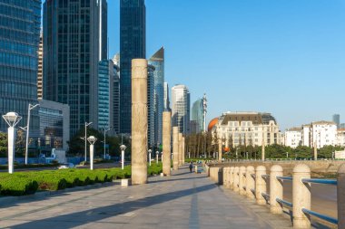 Qingdao şehri modern mimari manzara