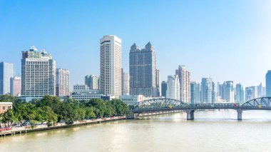 Guangzhou 'nun mimari manzarasının hava fotoğrafçılığı, 