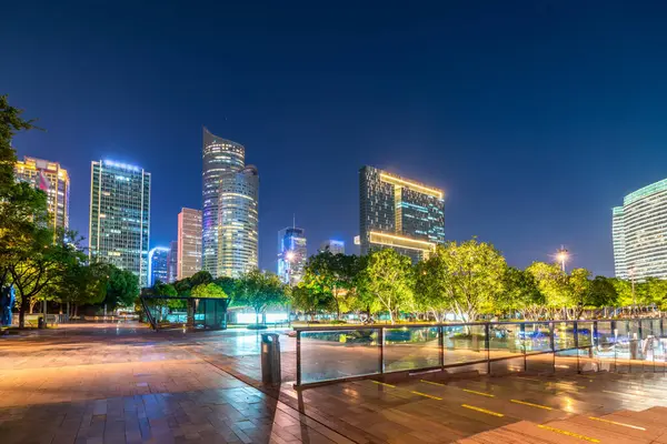 stock image Urban nightscape and CBD architectural landscap