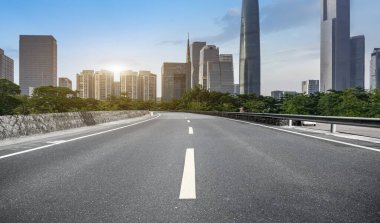 Guangzhou, Çin 'in modern kentsel mimari manzarası