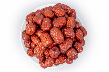 Beyaz arkaplanda kırmızı jube