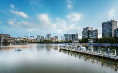 Jiangsu Yancheng Julong Gölü Park Şehir Mimarisi Sk