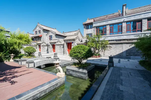 stock image Chinese classical courtyard architecture landscape