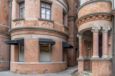 Şangay Bund Avrupa tarzı bina kapıları ve pencereleri