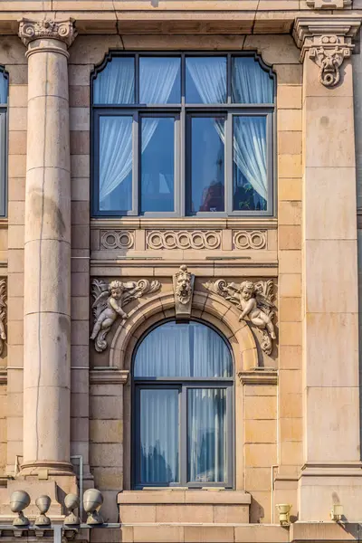 stock image Shanghai Bund European-style building doors and windows