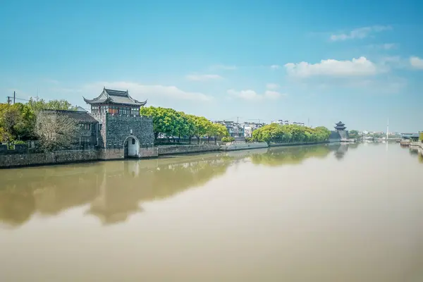 stock image Ancient building ruins of Suzhou city wall