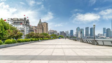 Şangay Bund eski bina manzarası