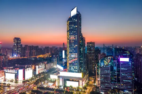 Stock image Aerial photography of modern Chinese urban architecture landscap