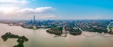 Suzhou Jinji Gölü 'nün Hava Fotoğrafları