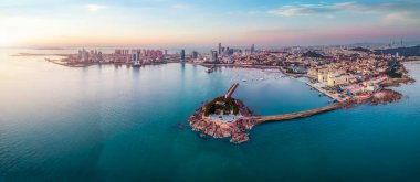 Qingdao kıyı şeridinin hava fotoğrafçılığı