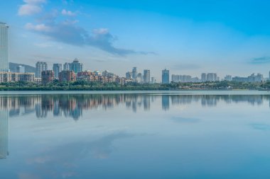 Xiamen Şehir Mimari Manzarası Skyline