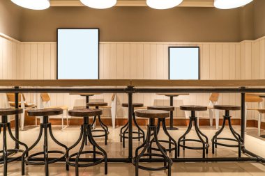 Fast food restoranı reklam kutusu arka planı