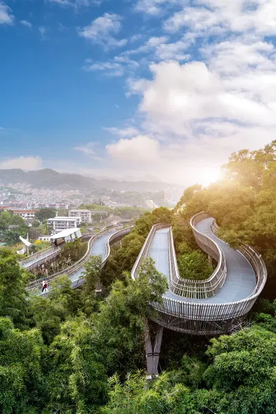 stock image Forest Viewing Trail in Fuzhou, China