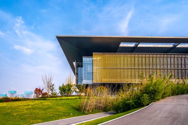 Jining, Çin 'in modern şehir mimari manzarası