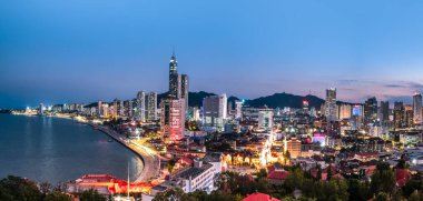 Yantai kentsel mimarisinin hava fotoğrafçılığı