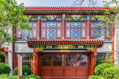 Açık hava Çin klasik bina kapısı