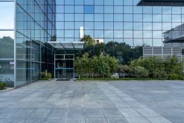 Suzhou finans bölgesinin sokak manzarası