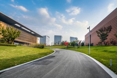 Jining, Çin 'in modern şehir mimari manzarası