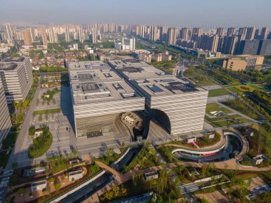 Hava fotoğrafçılığı Changzhou mimari manzara silüeti