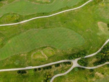 Qingdao Sahil Golf Sahasının Hava Fotoğrafları