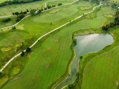 Qingdao Sahil Golf Sahasının Hava Fotoğrafları