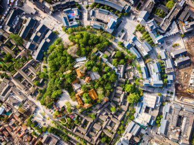 Xuzhou şehir merkezindeki antik binaların hava fotoğrafları, Jian