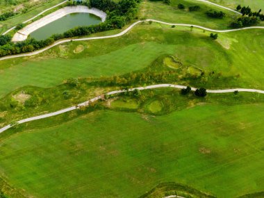 Qingdao Sahil Golf Sahasının Hava Fotoğrafları