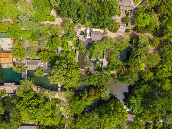 Baotu Spring Park 'ın hava fotoğrafçılığı, Jinan