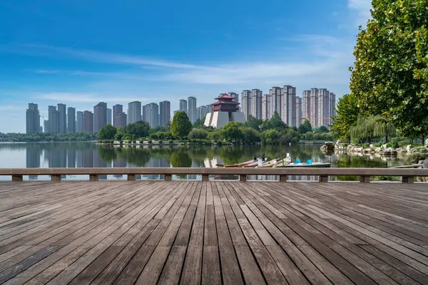 stock image Donghu Park, Zaozhuang City, Shandong, China