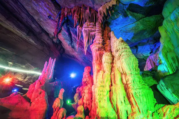 stock image Underground caves in Xintai City, China