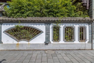 Çin klasik bahçe duvarı