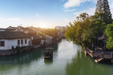Wuzhen, Çin manzarasına yakın çekim