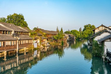 Wuzhen, Çin manzarasına yakın çekim